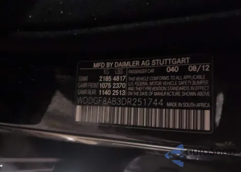 2013 Mercedes-Benz C 300 Sport 4Matic from USA, damaged, VIN WDDGF8AB3DR251744